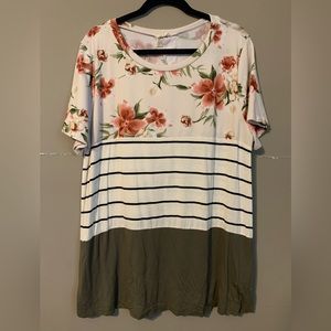 Lovely Melody Floral Lace Blouse - Size 3XL